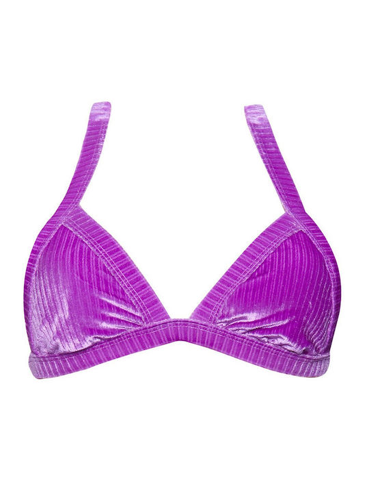 Bikini Τριγωνάκι με Ενίσχυση Μωβ