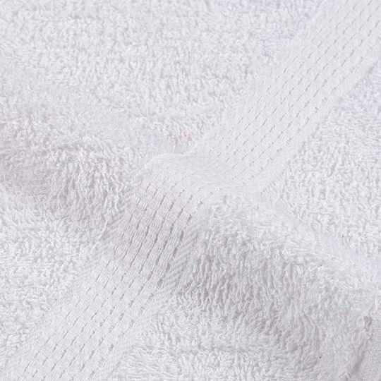 vidaXL Bath Towels Set 2 pcs White Weight 360gsm