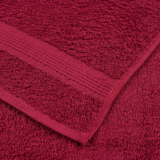vidaXL Face Towel Burgundy 2 Pieces