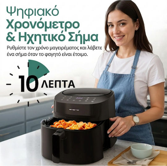 Emerio Air Fryer 7.2lt Μαύρο AF-129622.1