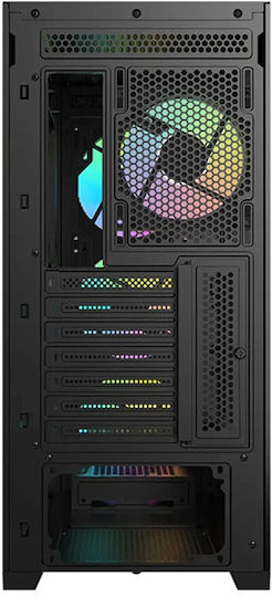 Krux Vox Gaming Carcasă PC Middle Tower cu Panou Lateral și Iluminare ARGB Neagră