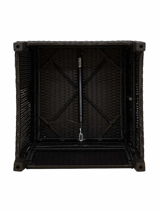 Gartenstühle Rattan Schwarze mit Kissen