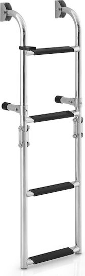 Costway Aluminum Ladder with 4 Steps