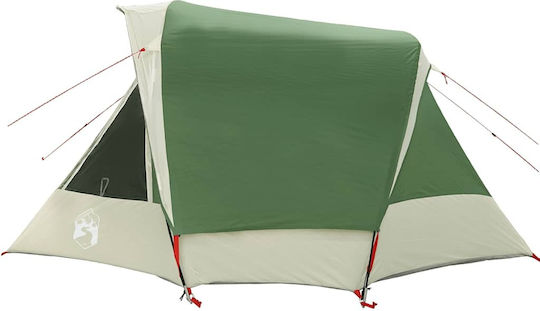 vidaXL Camping Tent Pop Up Green For 6 People