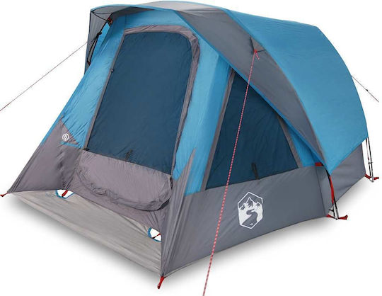 vidaXL Σκηνή Camping Pop Up Μπλε για 4 Άτομα