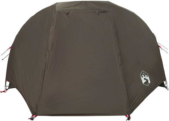 vidaXL Fishing Tent Brown for 5 People
