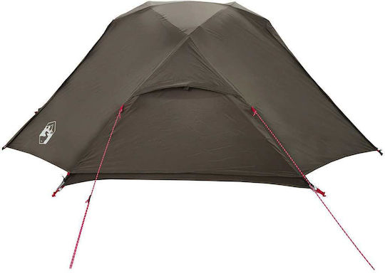 vidaXL Fishing Tent Brown for 5 People