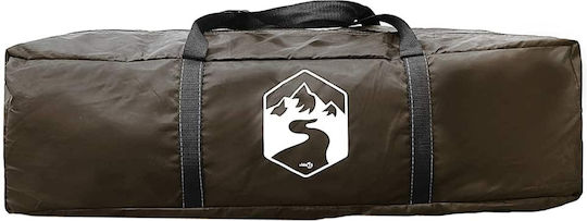 vidaXL Fishing Tent Brown for 5 People