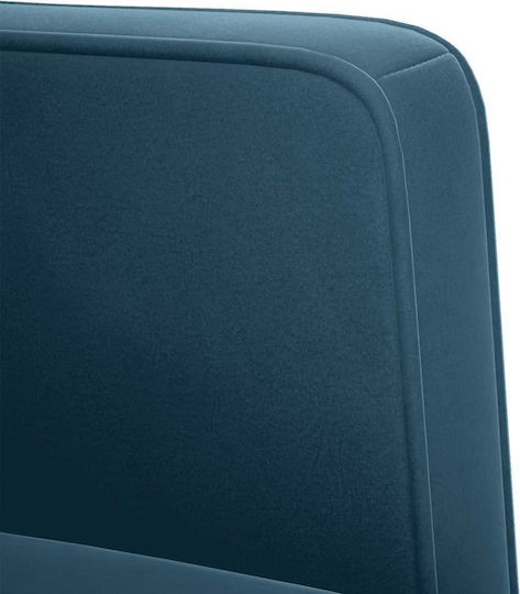 Sessel Aus Samt Blau 70.5x67x74.5cm