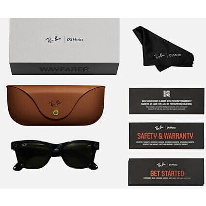 Ray Ban Meta Wayfarer Gen 1 Graphitgrün Intelligente Brillen Schwarz