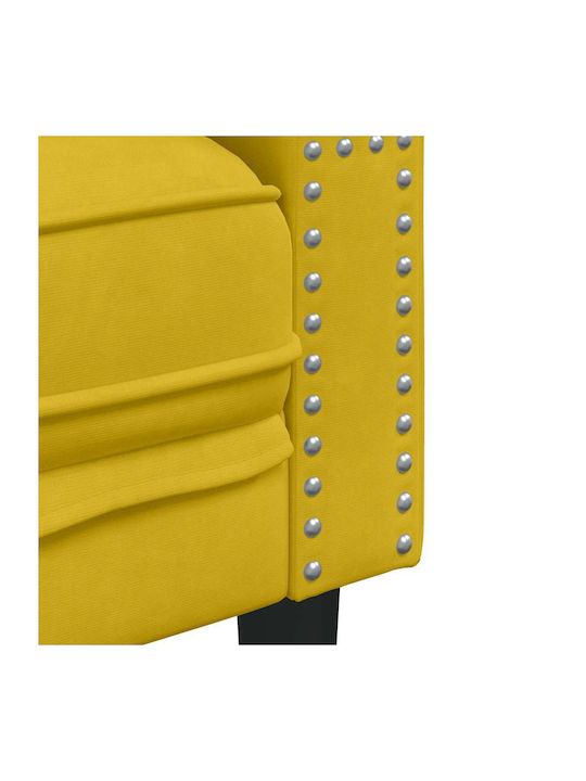 Sessel Aus Samt Gelb 71x74.5x70.5cm