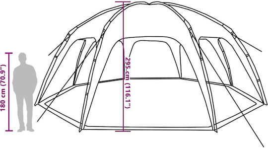 vidaXL Sunshade Green