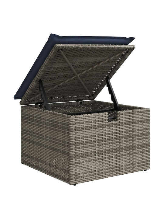 vidaXL Garden & Outdoor Furniture Set Living Room 6 Pieces Gray with Pillows
