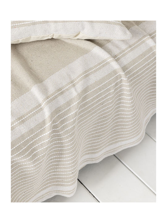 Nima Roven Armchair Throw Chenille 180x180cm Beige