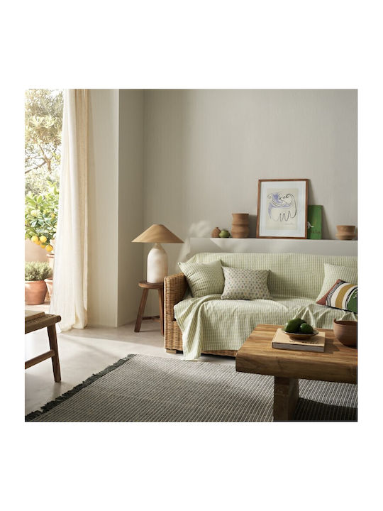 Gofis Home Elysia Armchair Throw Jacquard 180x180cm Green