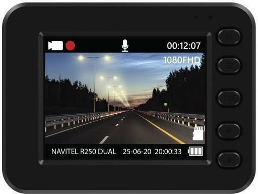 Navitel R250 Σετ Κάμερα DVR Αυτοκινήτου 1080P με Οθόνη 2" Wi-Fi, GPS & Κάμερα Οπισθοπορείας