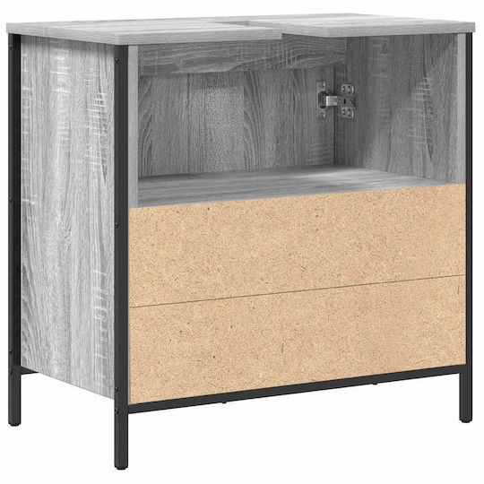 vidaXL Bathroom Vanity Unit Without Sink M60xD34.5xH60cm Gray