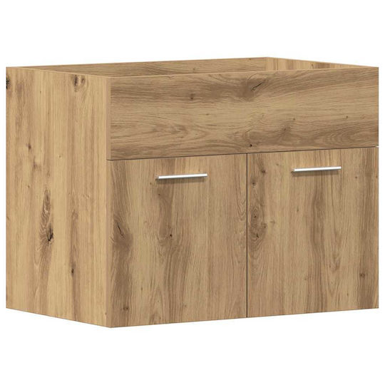 vidaXL Vanity Unit Without Sink M60xL38.5xH46cm Artisan Oak