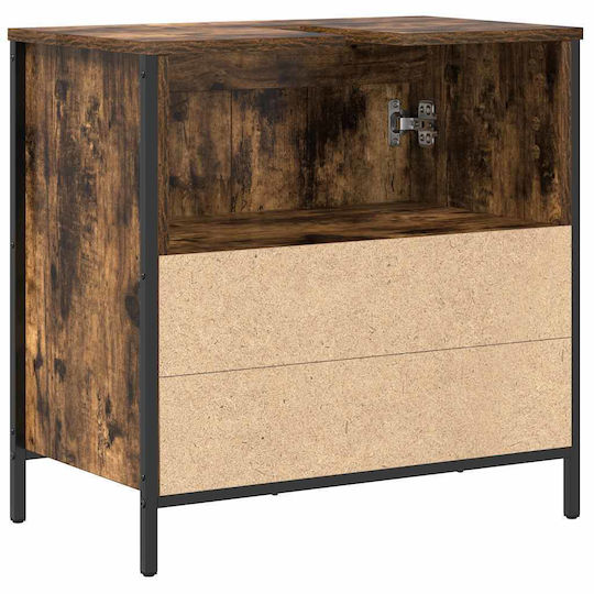 vidaXL Bathroom Vanity Unit Without Sink M60xD34.5xH60cm Smoked Oak