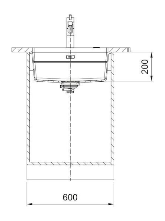 Franke Mythos Kubus 2 Pro Подплотен Кухненски Мивка от Течен Гранит 52x46см Бял