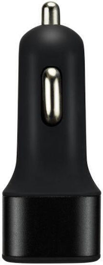 Canyon Car Charger 2.1A with 3 USB-A Ports Black Color