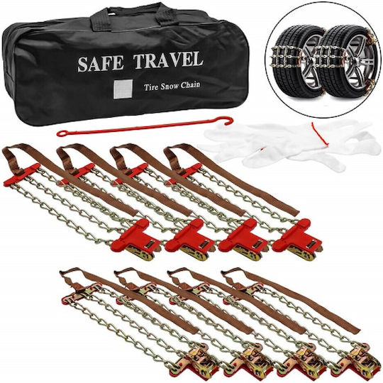 235-265mm Anti-slip Straps 4x4 Car 8pcs