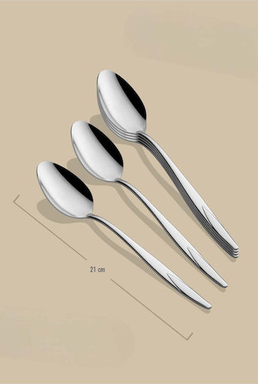 SteweHome Φαγητού Ανοξείδωτα Ασημί STE-023540-P23540 6τμχ
