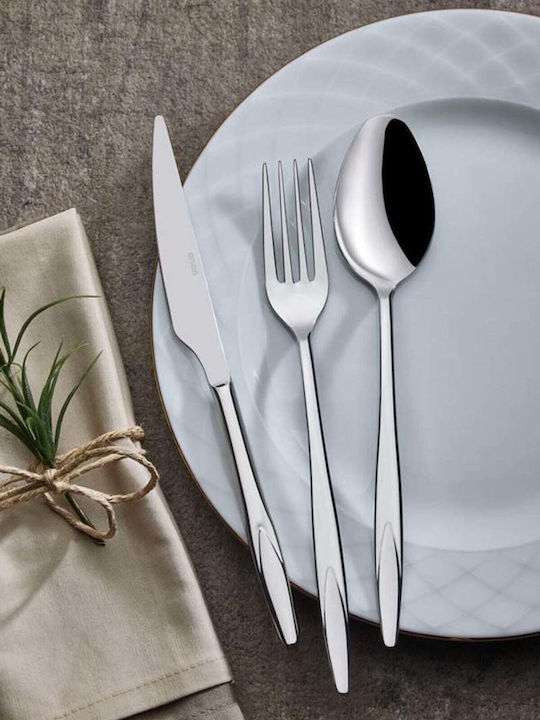 SteweHome Set Linguri Alimentare Din Oțel Inoxidabil Argintii 6 Bucăți