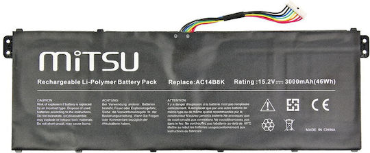Mitsu Compatible Battery for Acer Aspire BC/DE-E5270 with 3000mAh