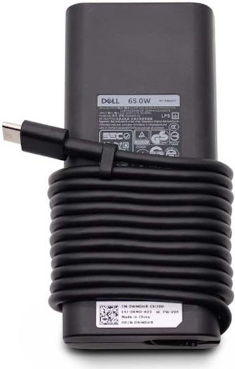Dell USB-C Φορτιστής Laptop 65W 20V 3.25A για Dell χωρίς Καλώδιο Τροφοδοσίας