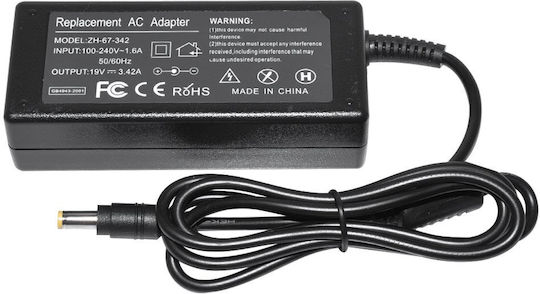 Makki Φορτιστής Laptop 65W 19V 3.42A για Acer χωρίς Καλώδιο Τροφοδοσίας