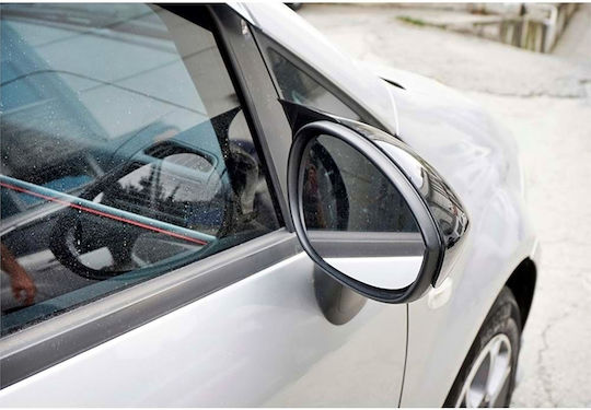 Set 2 Capace Oglindă Stil Batman Fiat 500 Punto Linea Punto Evo Culoare Negru Pian Negru Lucios Instalare Ușoară Rezistent la UV Material Premium