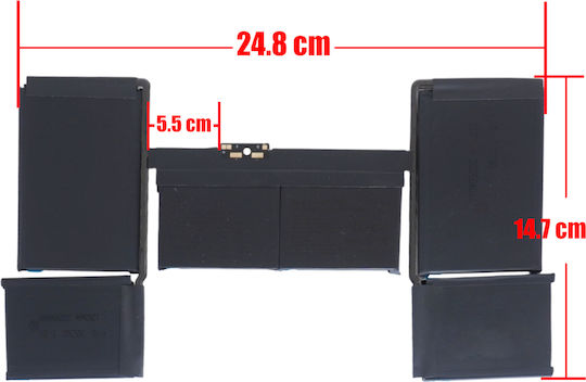 Laptop-Akku Apple Macbook 12 Zoll Retina A1534 Anfang 2015-2016 Mitte 2017 A1534 A1705 A1527 OEM-Code 1-bat0393