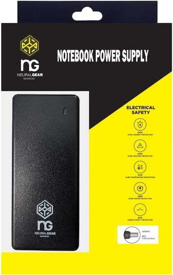 NG Φορτιστής Laptop 90W 20V 4.5A για Lenovo με Αποσπώμενο Καλώδιο Τροφοδοσίας