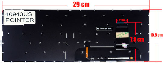 Laptop Keyboard for HP EliteBook 840 G7 840 G8 845 G7 745 G7 745 G8 HPM19F86GB6930 M07090-031 M14635-031 M51616-031 M36312-031 US No Frame Pointer Black Code 40943USPointer