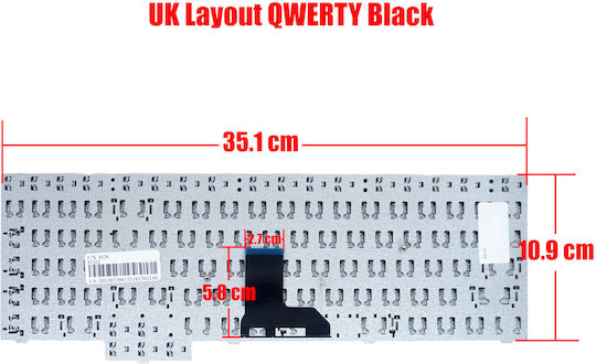 Πληκτρολόγιο Laptop για R525 R530 R540 R620 με Πλαίσιο σε Μαύρο χρώμα
