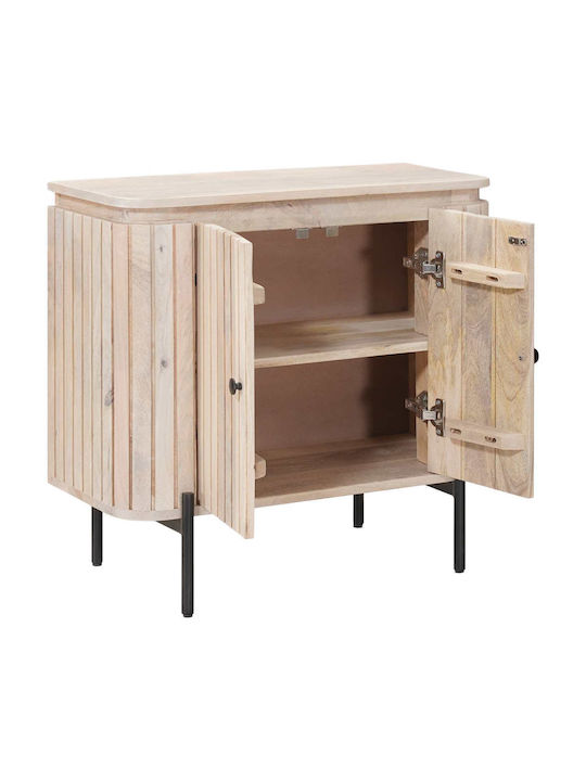 Μπουφές από Μασίφ Ξύλο Μπεζ 70x30x65cm