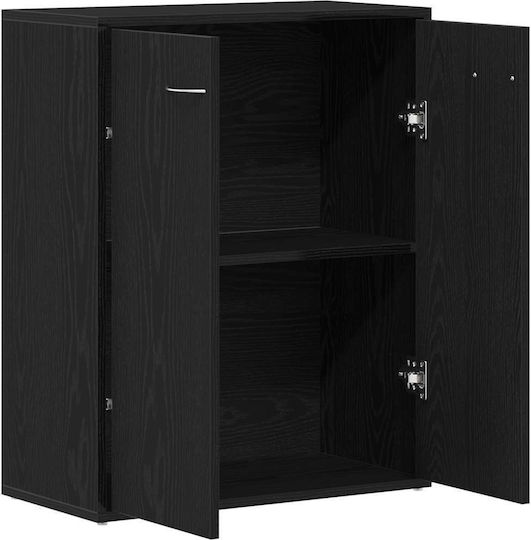 Μπουφές Ξύλινος Μαύρος Δρυς 60x30x75cm