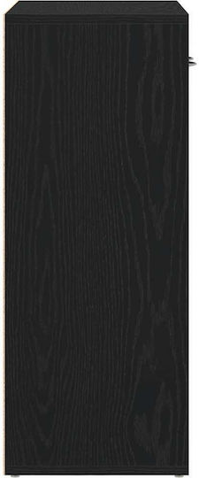 Μπουφές Ξύλινος Μαύρος Δρυς 60x30x75cm