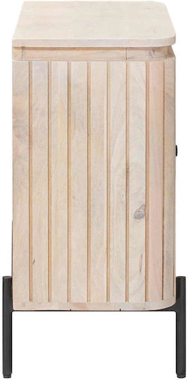 Μπουφές από Μασίφ Ξύλο Μπεζ 70x30x65cm