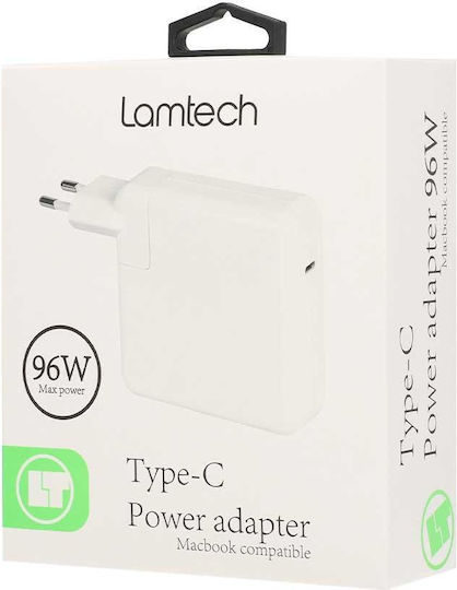 Lamtech Universal Φορτιστής Laptop 96W 20.5V 4.7A με Αποσπώμενο Καλώδιο Τροφοδοσίας