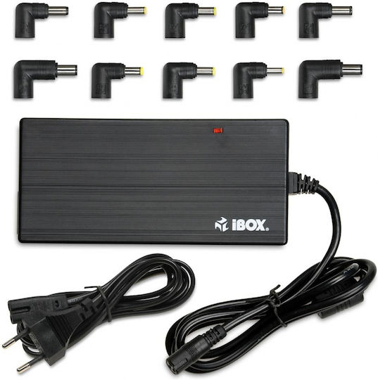 iBox Universal Laptop Charger 90W 20V 4.5A with Detachable Power Cable