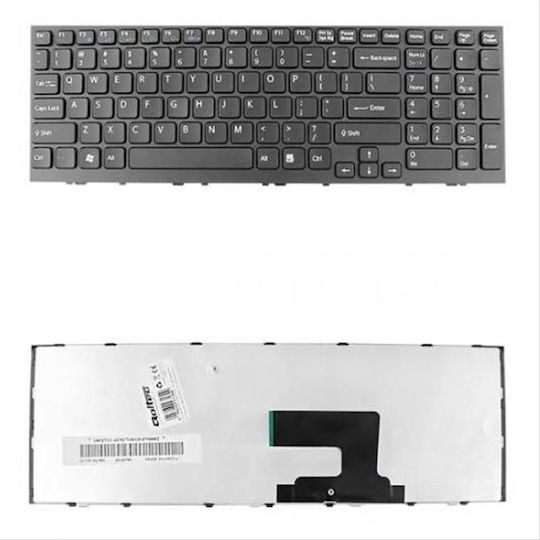 Qoltec Laptop Keyboard for Sony without Frame in Black Color 7180