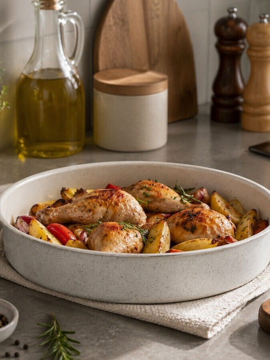 Atlantic Round Aluminum Baking Pan with Stone Coating 28cm