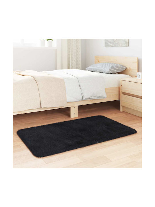 vidaXL Covor Antiderapant De Exterior Rectangular Negru 60x100cm