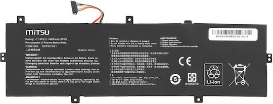 Mitsu BC/AS-UX430 Compatible Battery for Asus with 3400mAh