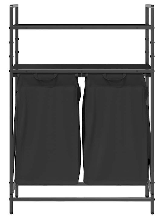 vidaXL Laundry Basket Fabric Black