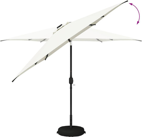 Umbrelă De Aluminiu Bej 3x3xÎnălțime 2.35m
