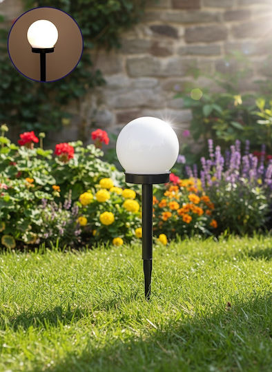 GloboStar Spiked Solar Light Traffic light 1W 95lm Warm White 3000K with Photocell IP65