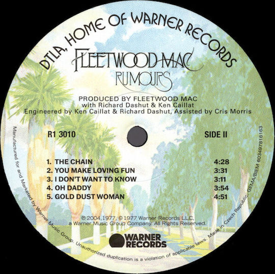 Fleetwood Mac Rumours 1 Vinyl